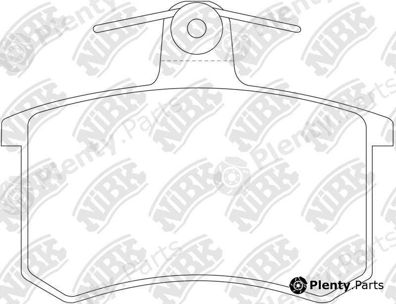  NiBK part PN0017 Brake Pad Set, disc brake