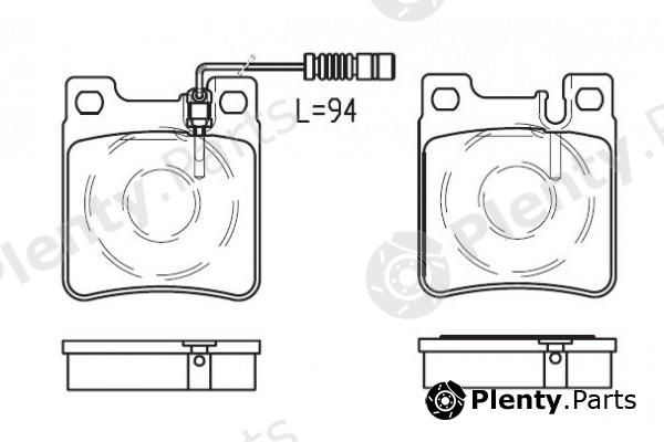  NiBK part PN0030 Brake Pad Set, disc brake
