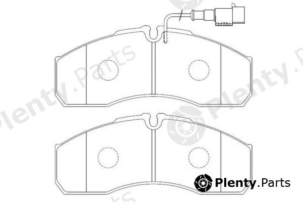  NiBK part PN0072W Brake Pad Set, disc brake