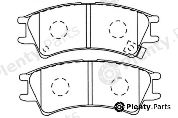  NiBK part PN0109 Brake Pad Set, disc brake