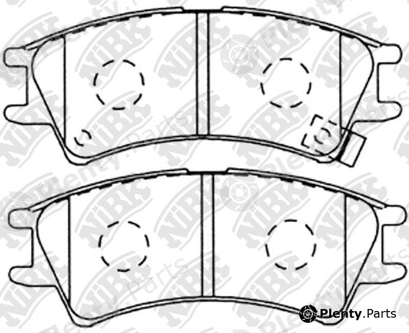  NiBK part PN0109 Brake Pad Set, disc brake