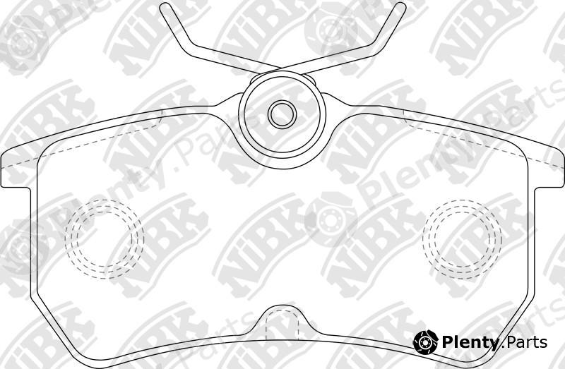  NiBK part PN0120 Brake Pad Set, disc brake