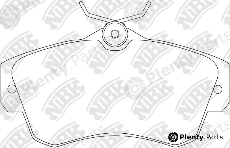  NiBK part PN0154 Brake Pad Set, disc brake