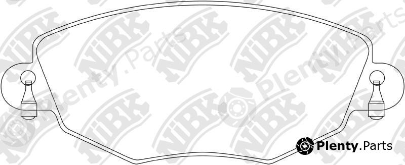  NiBK part PN0159 Brake Pad Set, disc brake
