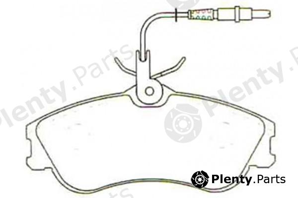 NiBK part PN0173W Brake Pad Set, disc brake