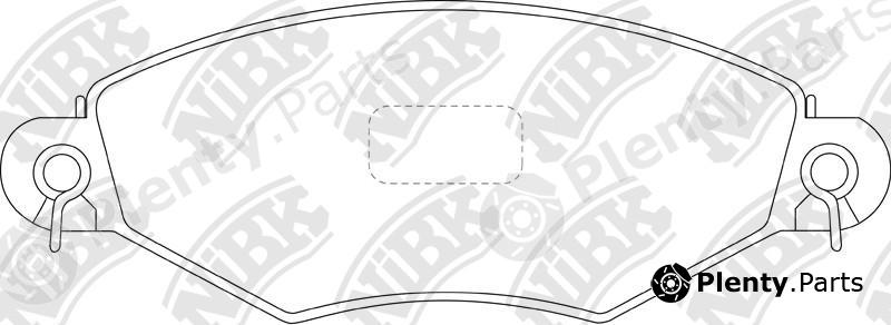  NiBK part PN0178 Brake Pad Set, disc brake