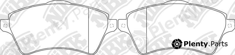 NiBK part PN0181 Brake Pad Set, disc brake
