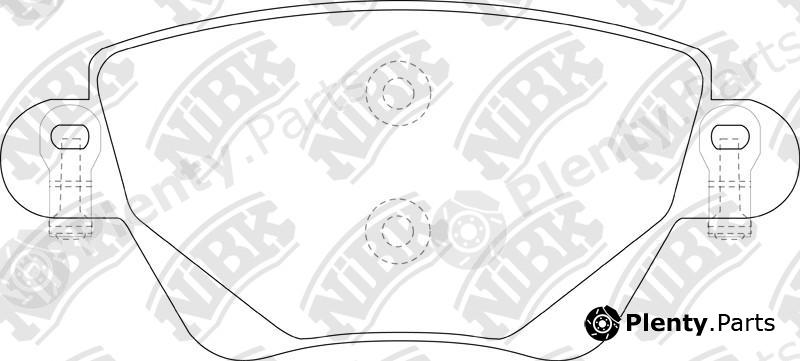  NiBK part PN0194 Brake Pad Set, disc brake