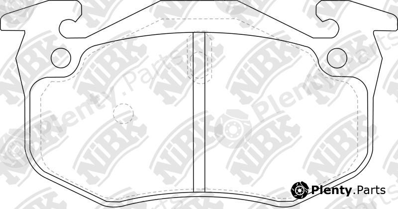  NiBK part PN0270 Brake Pad Set, disc brake