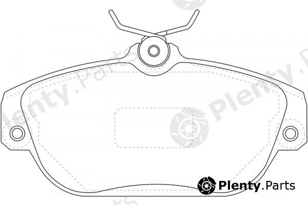  NiBK part PN0272 Brake Pad Set, disc brake
