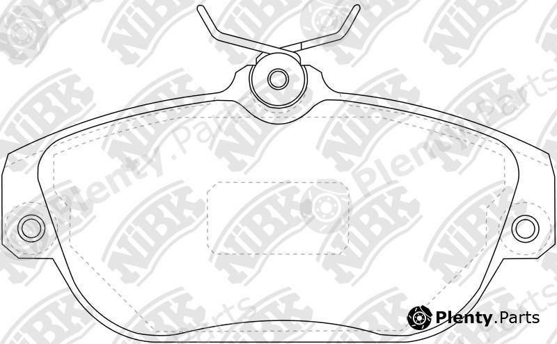  NiBK part PN0272 Brake Pad Set, disc brake