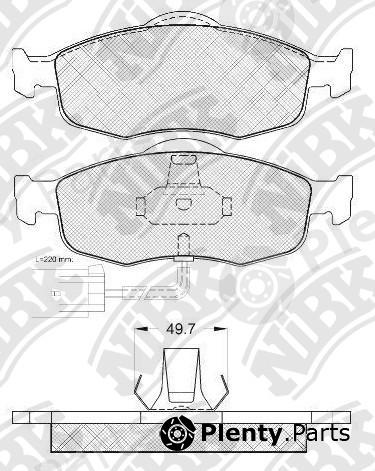  NiBK part PN0277 Brake Pad Set, disc brake