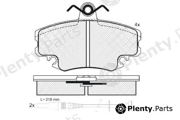  NiBK part PN0284W Brake Pad Set, disc brake