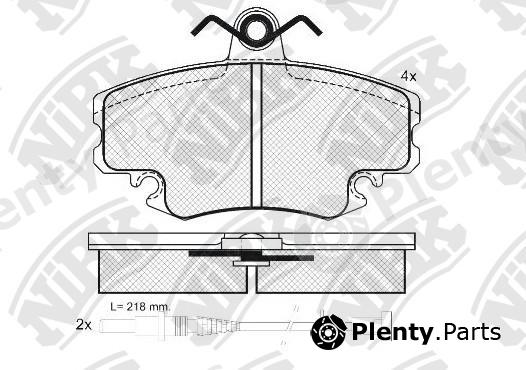  NiBK part PN0284W Brake Pad Set, disc brake