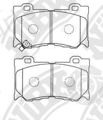  NiBK part PN0389 Brake Pad Set, disc brake