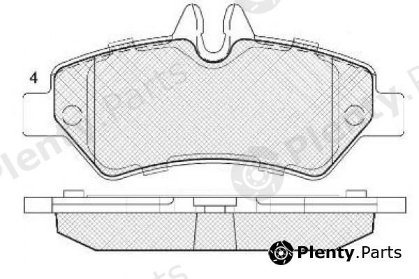  NiBK part PN0412 Brake Pad Set, disc brake