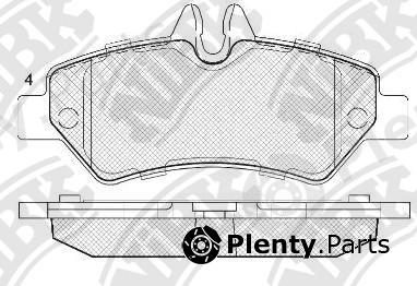 NiBK part PN0412 Brake Pad Set, disc brake