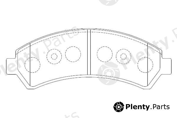  NiBK part PN0413 Brake Pad Set, disc brake