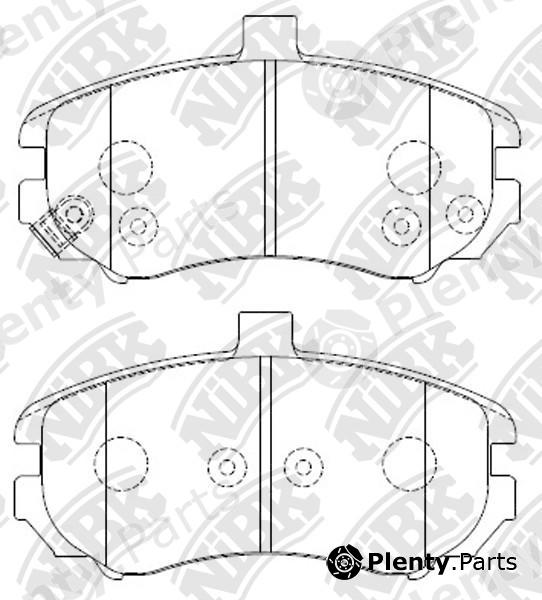  NiBK part PN0419 Brake Pad Set, disc brake