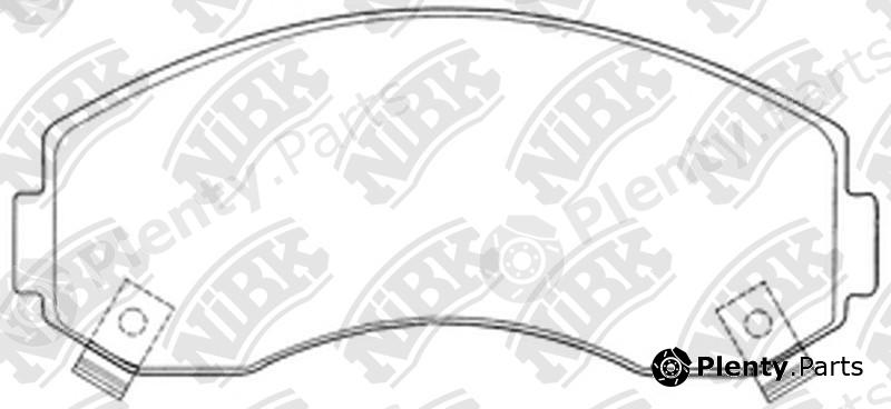 NiBK part PN0433 Brake Pad Set, disc brake