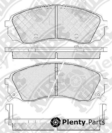  NiBK part PN0458 Brake Pad Set, disc brake