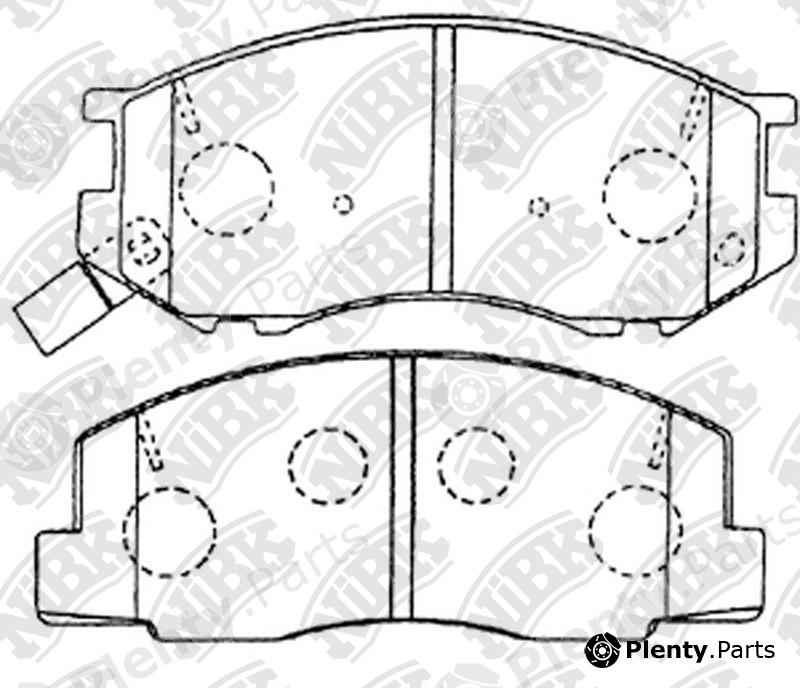  NiBK part PN1328 Brake Pad Set, disc brake
