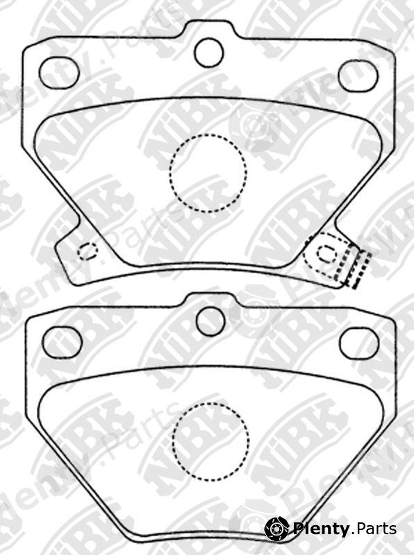  NiBK part PN1454 Brake Pad Set, disc brake