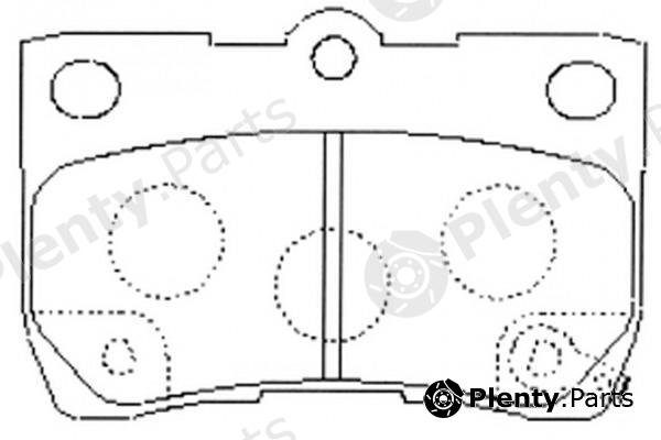  NiBK part PN1494 Brake Pad Set, disc brake
