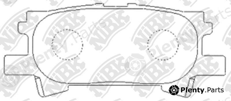  NiBK part PN1498 Brake Pad Set, disc brake