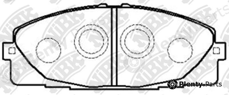  NiBK part PN1516 Brake Pad Set, disc brake