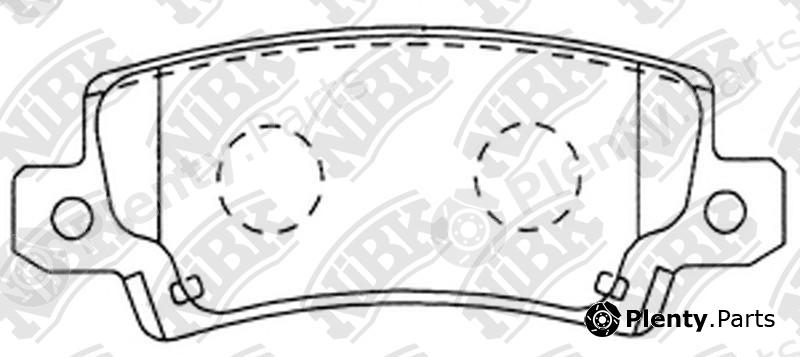  NiBK part PN1827 Brake Pad Set, disc brake