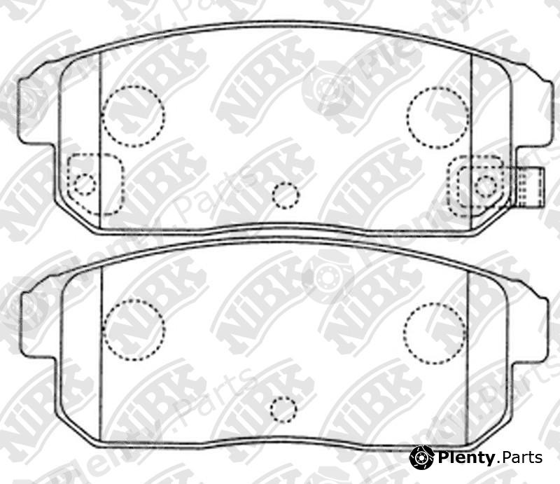  NiBK part PN2467 Brake Pad Set, disc brake