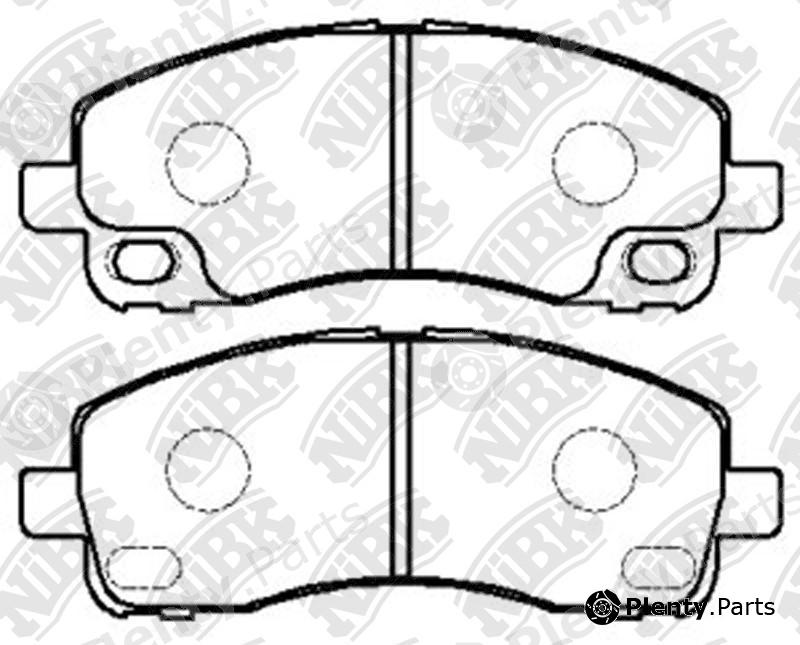  NiBK part PN3515 Brake Pad Set, disc brake