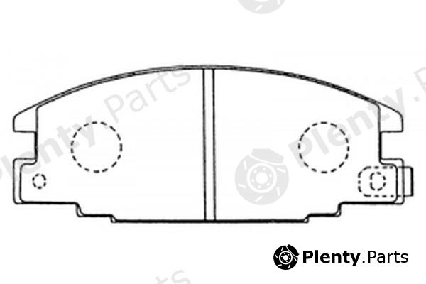  NiBK part PN4196 Brake Pad Set, disc brake