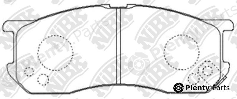  NiBK part PN6341 Brake Pad Set, disc brake
