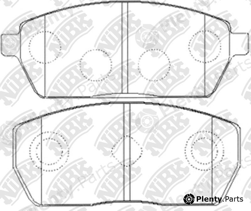  NiBK part PN9408 Brake Pad Set, disc brake