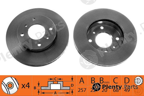  NiBK part RN1039 Brake Disc