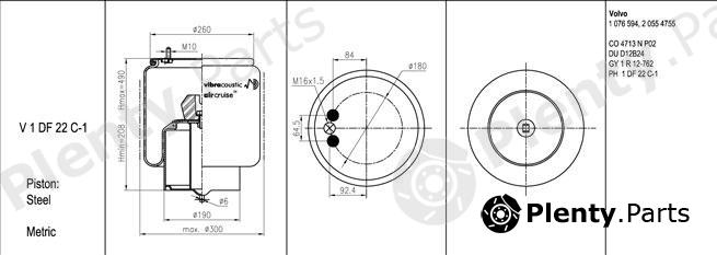  VIBRACOUSTIC part V1DF22C-1 (V1DF22C1) Replacement part