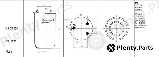  VIBRACOUSTIC part V1DF251 Replacement part