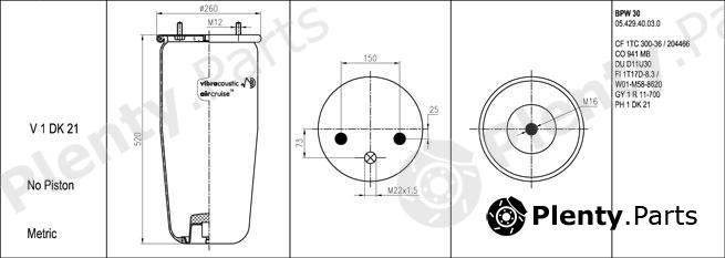  VIBRACOUSTIC part V1DK21 Replacement part