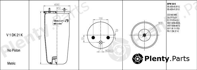  VIBRACOUSTIC part V1DK21K Replacement part