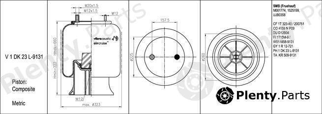  VIBRACOUSTIC part V1DK23L-9131 (V1DK23L9131) Replacement part