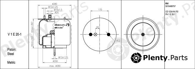  VIBRACOUSTIC part V1E20-1 (V1E201) Replacement part