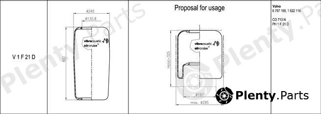  VIBRACOUSTIC part V1F21D Replacement part