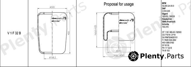  VIBRACOUSTIC part V1F32B Replacement part