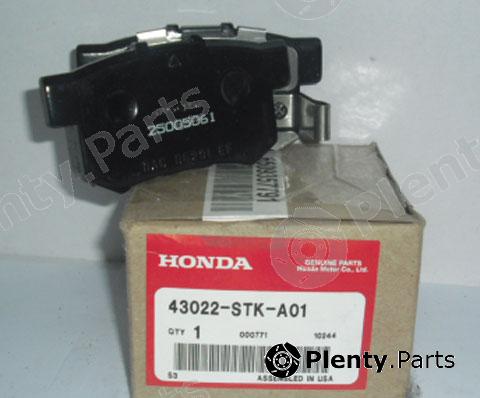 Genuine HONDA part 43022STKA01 Brake Pad Set, disc brake
