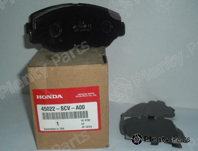 Genuine HONDA part 45022SCVA00 Brake Pad Set, disc brake