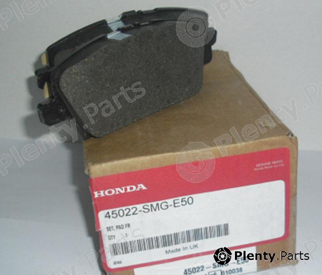 Genuine HONDA part 45022SMGE51 Brake Pad Set, disc brake