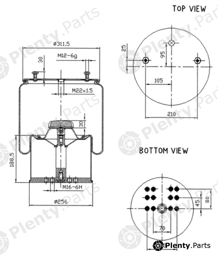 Genuine MERITOR (ROR) part MLF7065 Replacement part