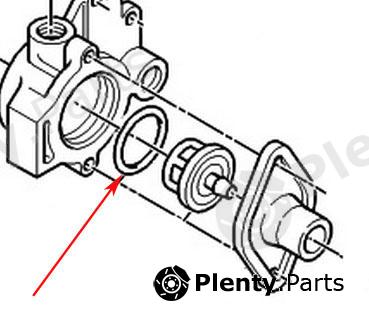 Genuine CITROEN / PEUGEOT part 134030 Gasket, thermostat